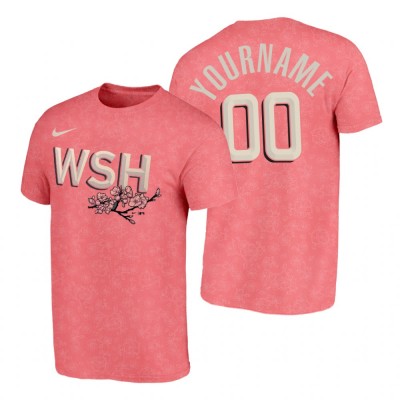 Washington Nationals Custom Men's Nike Pink 2022 City Connect TShirt